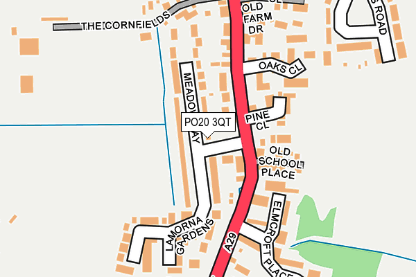 PO20 3QT map - OS OpenMap – Local (Ordnance Survey) PO20 3QT map - OS OpenMap – Local (Ordnance Survey)