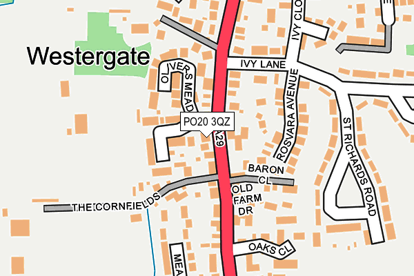 PO20 3QZ map - OS OpenMap – Local (Ordnance Survey) PO20 3QZ map - OS OpenMap – Local (Ordnance Survey)