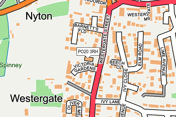PO20 3RH map - OS OpenMap – Local (Ordnance Survey) PO20 3RH map - OS OpenMap – Local (Ordnance Survey)