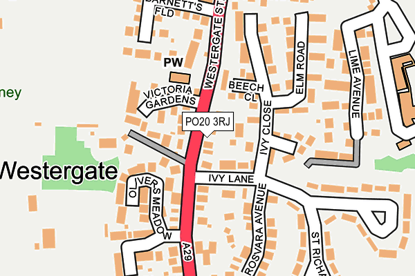 PO20 3RJ map - OS OpenMap – Local (Ordnance Survey) PO20 3RJ map - OS OpenMap – Local (Ordnance Survey)