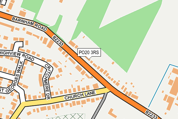 PO20 3RS map - OS OpenMap – Local (Ordnance Survey) PO20 3RS map - OS OpenMap – Local (Ordnance Survey)