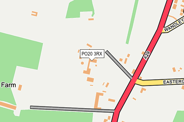 PO20 3RX map - OS OpenMap – Local (Ordnance Survey) PO20 3RX map - OS OpenMap – Local (Ordnance Survey)