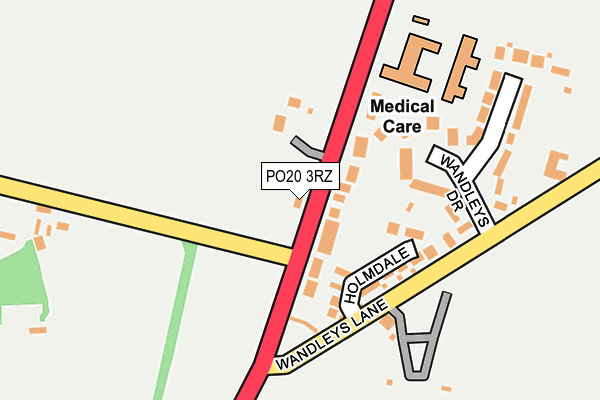 PO20 3RZ map - OS OpenMap – Local (Ordnance Survey) PO20 3RZ map - OS OpenMap – Local (Ordnance Survey)