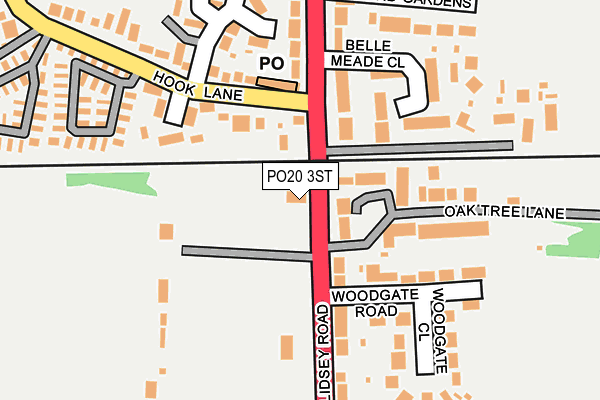 PO20 3ST map - OS OpenMap – Local (Ordnance Survey) PO20 3ST map - OS OpenMap – Local (Ordnance Survey)