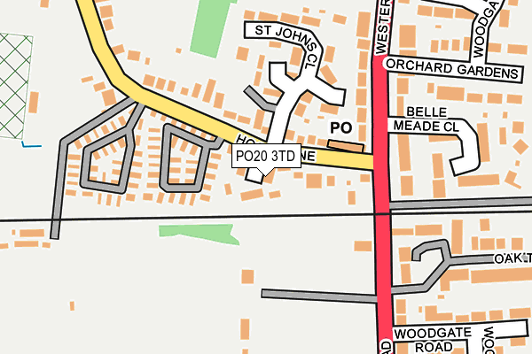 PO20 3TD map - OS OpenMap – Local (Ordnance Survey) PO20 3TD map - OS OpenMap – Local (Ordnance Survey)