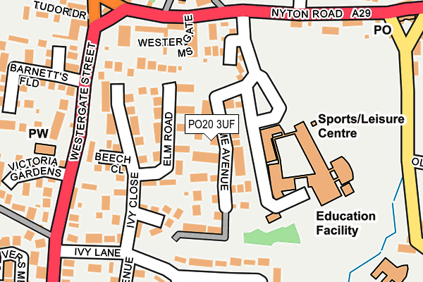 PO20 3UF map - OS OpenMap – Local (Ordnance Survey) PO20 3UF map - OS OpenMap – Local (Ordnance Survey)