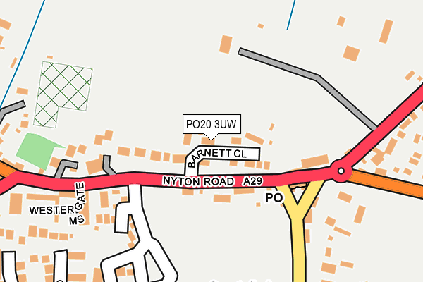PO20 3UW map - OS OpenMap – Local (Ordnance Survey) PO20 3UW map - OS OpenMap – Local (Ordnance Survey)