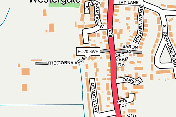 PO20 3WH map - OS OpenMap – Local (Ordnance Survey) PO20 3WH map - OS OpenMap – Local (Ordnance Survey)
