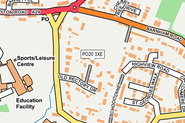 PO20 3XE map - OS OpenMap – Local (Ordnance Survey)