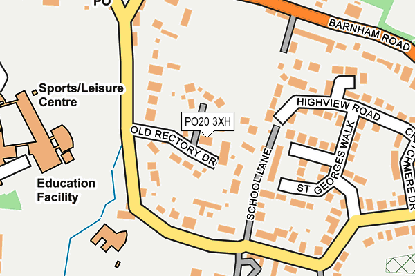 PO20 3XH map - OS OpenMap – Local (Ordnance Survey) PO20 3XH map - OS OpenMap – Local (Ordnance Survey)