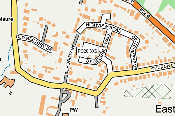 PO20 3XS map - OS OpenMap – Local (Ordnance Survey) PO20 3XS map - OS OpenMap – Local (Ordnance Survey)