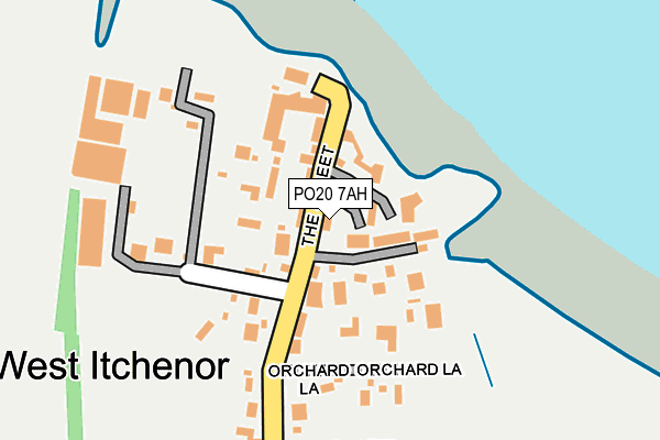 PO20 7AH map - OS OpenMap – Local (Ordnance Survey) PO20 7AH map - OS OpenMap – Local (Ordnance Survey)
