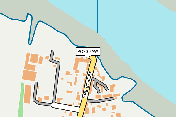 PO20 7AW map - OS OpenMap – Local (Ordnance Survey) PO20 7AW map - OS OpenMap – Local (Ordnance Survey)