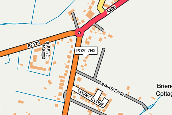 PO20 7HX map - OS OpenMap – Local (Ordnance Survey) PO20 7HX map - OS OpenMap – Local (Ordnance Survey)