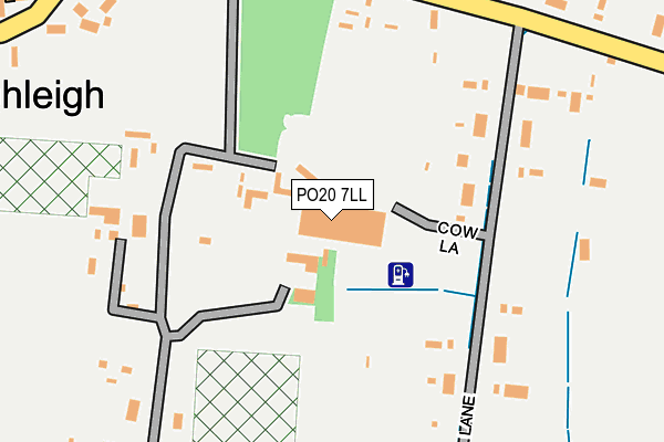 PO20 7LL map - OS OpenMap – Local (Ordnance Survey) PO20 7LL map - OS OpenMap – Local (Ordnance Survey)