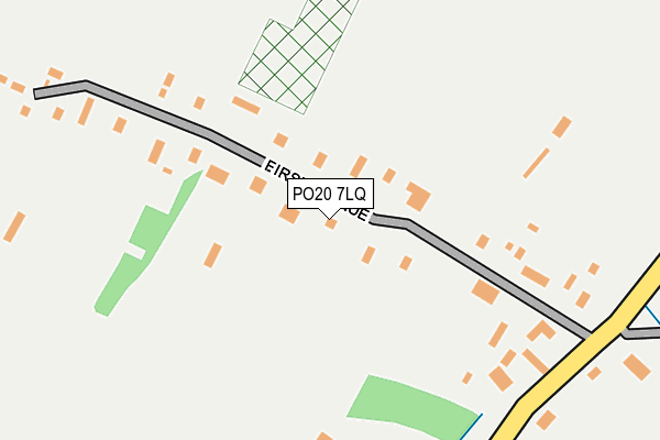 PO20 7LQ map - OS OpenMap – Local (Ordnance Survey) PO20 7LQ map - OS OpenMap – Local (Ordnance Survey)