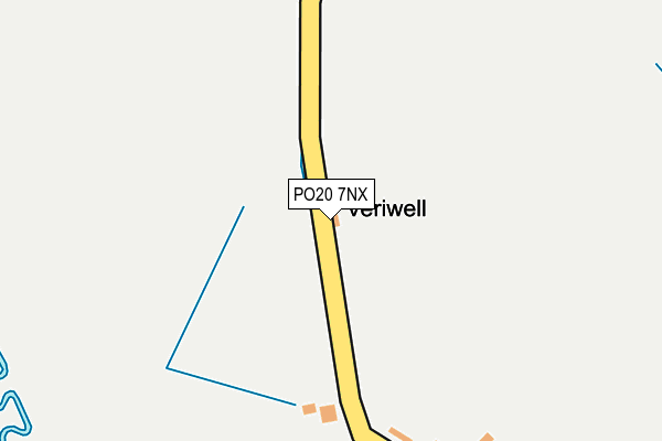 PO20 7NX map - OS OpenMap – Local (Ordnance Survey) PO20 7NX map - OS OpenMap – Local (Ordnance Survey)