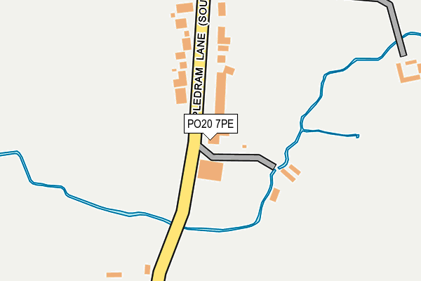 PO20 7PE map - OS OpenMap – Local (Ordnance Survey) PO20 7PE map - OS OpenMap – Local (Ordnance Survey)