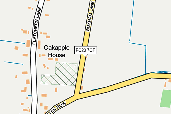 PO20 7QF map - OS OpenMap – Local (Ordnance Survey) PO20 7QF map - OS OpenMap – Local (Ordnance Survey)