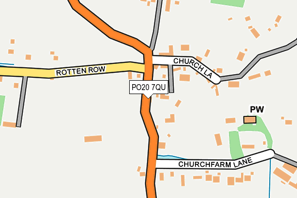 PO20 7QU map - OS OpenMap – Local (Ordnance Survey) PO20 7QU map - OS OpenMap – Local (Ordnance Survey)