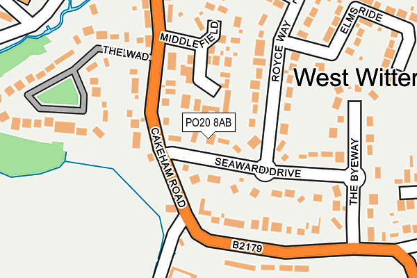 PO20 8AB map - OS OpenMap – Local (Ordnance Survey)
