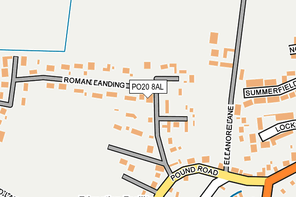 PO20 8AL map - OS OpenMap – Local (Ordnance Survey) PO20 8AL map - OS OpenMap – Local (Ordnance Survey)