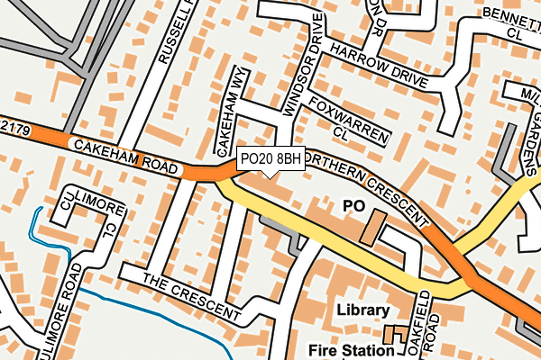 PO20 8BH map - OS OpenMap – Local (Ordnance Survey) PO20 8BH map - OS OpenMap – Local (Ordnance Survey)
