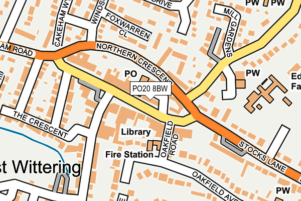 PO20 8BW map - OS OpenMap – Local (Ordnance Survey) PO20 8BW map - OS OpenMap – Local (Ordnance Survey)