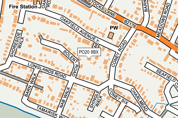PO20 8BX map - OS OpenMap – Local (Ordnance Survey) PO20 8BX map - OS OpenMap – Local (Ordnance Survey)