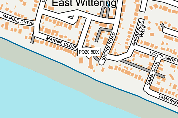 PO20 8DX map - OS OpenMap – Local (Ordnance Survey) PO20 8DX map - OS OpenMap – Local (Ordnance Survey)