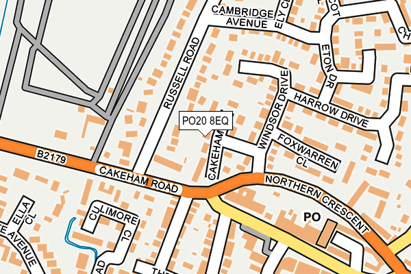 PO20 8EQ map - OS OpenMap – Local (Ordnance Survey) PO20 8EQ map - OS OpenMap – Local (Ordnance Survey)