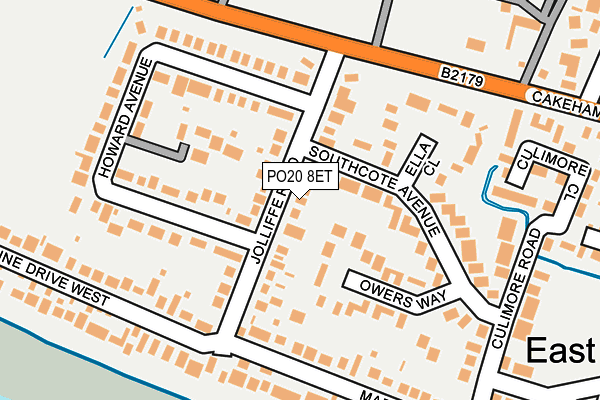 PO20 8ET map - OS OpenMap – Local (Ordnance Survey) PO20 8ET map - OS OpenMap – Local (Ordnance Survey)