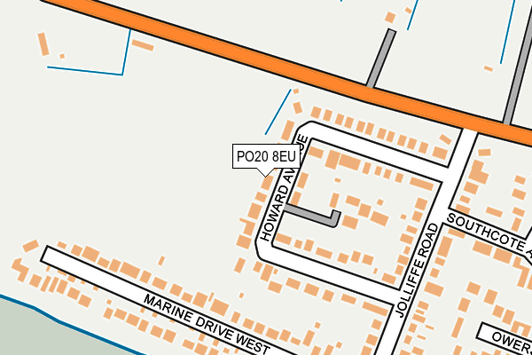 PO20 8EU map - OS OpenMap – Local (Ordnance Survey)