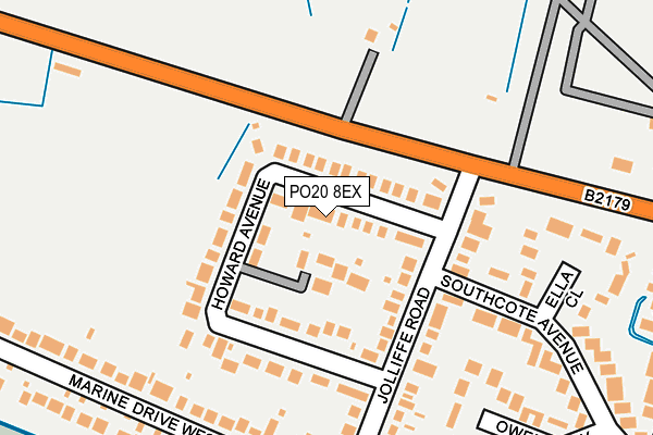 PO20 8EX map - OS OpenMap – Local (Ordnance Survey)