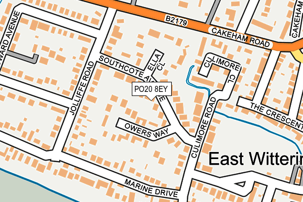 PO20 8EY map - OS OpenMap – Local (Ordnance Survey) PO20 8EY map - OS OpenMap – Local (Ordnance Survey)