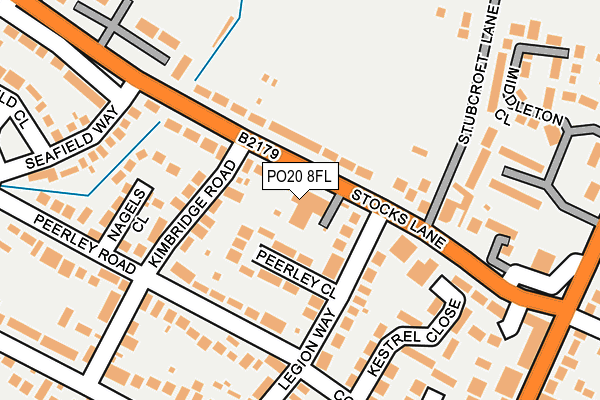PO20 8FL map - OS OpenMap – Local (Ordnance Survey) PO20 8FL map - OS OpenMap – Local (Ordnance Survey)
