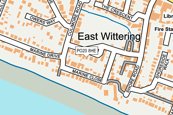 PO20 8HE map - OS OpenMap – Local (Ordnance Survey) PO20 8HE map - OS OpenMap – Local (Ordnance Survey)