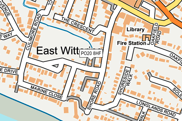 PO20 8HF map - OS OpenMap – Local (Ordnance Survey) PO20 8HF map - OS OpenMap – Local (Ordnance Survey)