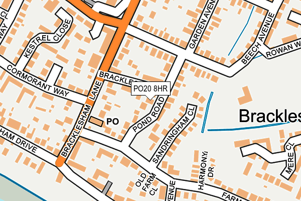 PO20 8HR map - OS OpenMap – Local (Ordnance Survey) PO20 8HR map - OS OpenMap – Local (Ordnance Survey)