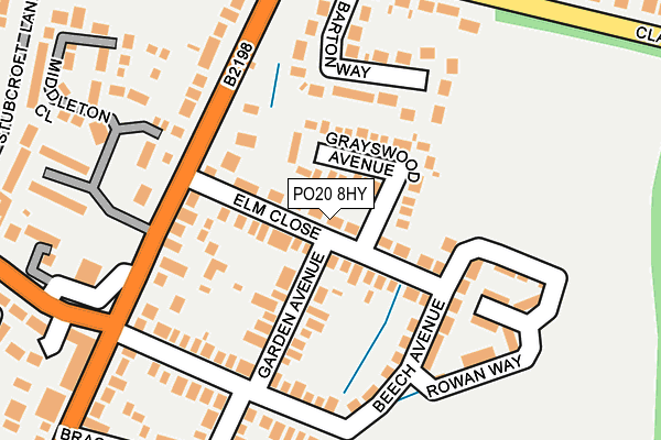PO20 8HY map - OS OpenMap – Local (Ordnance Survey) PO20 8HY map - OS OpenMap – Local (Ordnance Survey)
