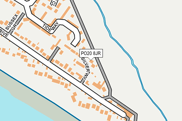 PO20 8JR map - OS OpenMap – Local (Ordnance Survey) PO20 8JR map - OS OpenMap – Local (Ordnance Survey)