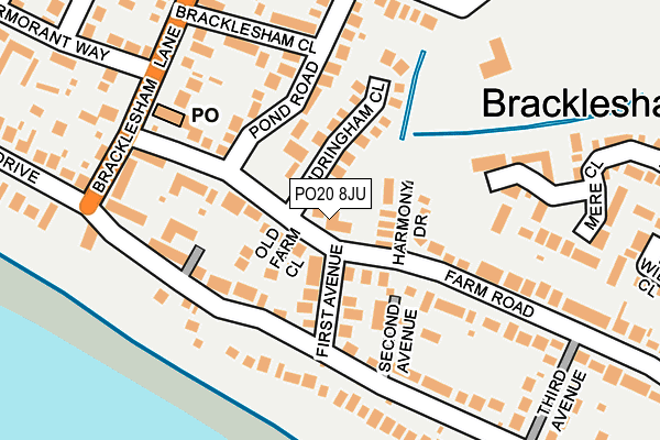 PO20 8JU map - OS OpenMap – Local (Ordnance Survey) PO20 8JU map - OS OpenMap – Local (Ordnance Survey)