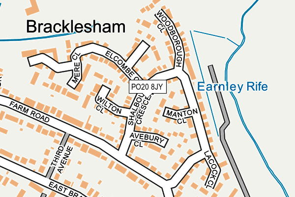 PO20 8JY map - OS OpenMap – Local (Ordnance Survey) PO20 8JY map - OS OpenMap – Local (Ordnance Survey)