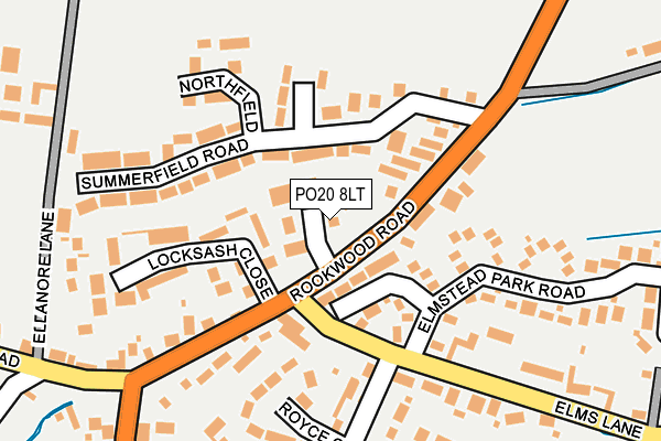 PO20 8LT map - OS OpenMap – Local (Ordnance Survey) PO20 8LT map - OS OpenMap – Local (Ordnance Survey)