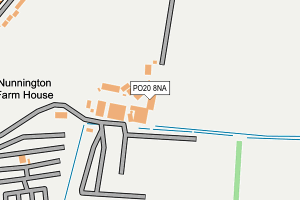 PO20 8NA map - OS OpenMap – Local (Ordnance Survey) PO20 8NA map - OS OpenMap – Local (Ordnance Survey)