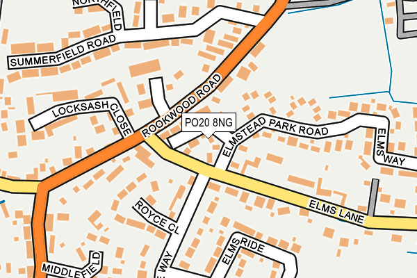 PO20 8NG map - OS OpenMap – Local (Ordnance Survey) PO20 8NG map - OS OpenMap – Local (Ordnance Survey)