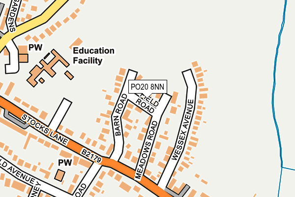 PO20 8NN map - OS OpenMap – Local (Ordnance Survey)