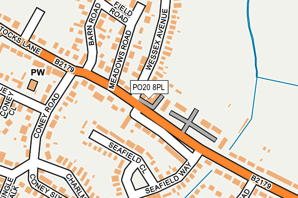 PO20 8PL map - OS OpenMap – Local (Ordnance Survey) PO20 8PL map - OS OpenMap – Local (Ordnance Survey)