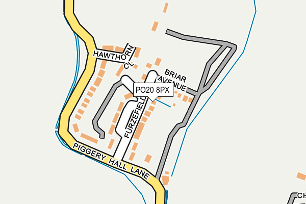 PO20 8PX map - OS OpenMap – Local (Ordnance Survey) PO20 8PX map - OS OpenMap – Local (Ordnance Survey)
