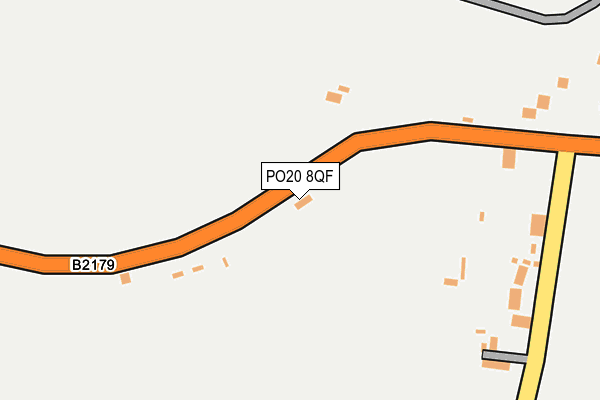 PO20 8QF map - OS OpenMap – Local (Ordnance Survey) PO20 8QF map - OS OpenMap – Local (Ordnance Survey)